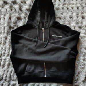 Gym Reapers Cropped Medium Hoodie in Black/VeryDarkGray